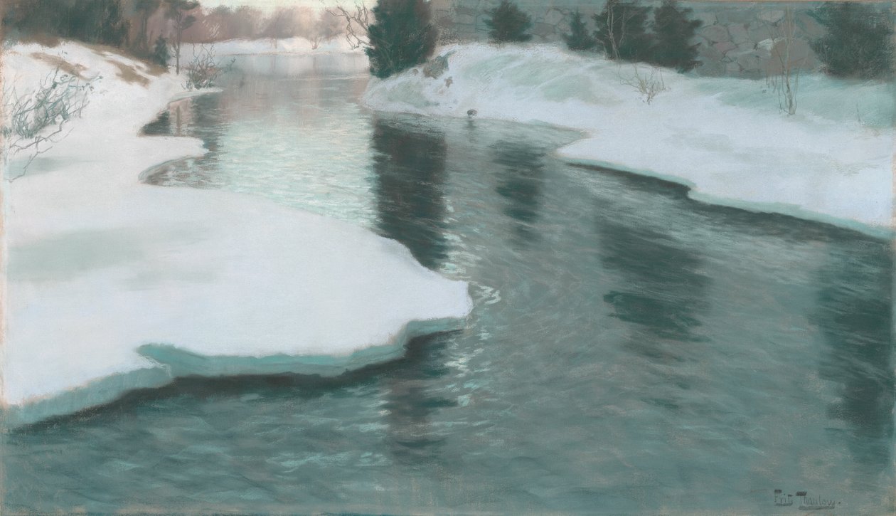 Eriyen kar by Fritz Thaulow