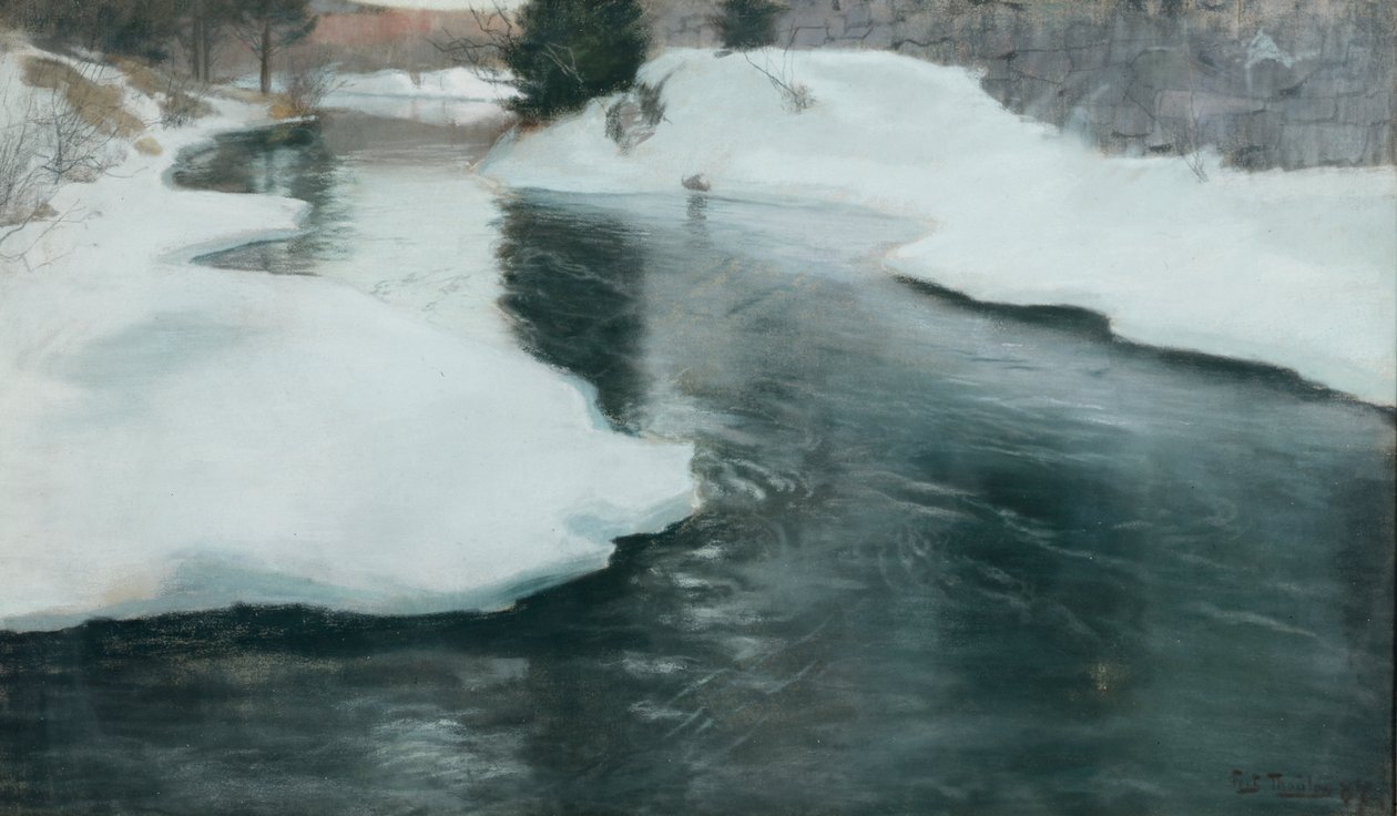 Bahar Çözülmesi by Fritz Thaulow