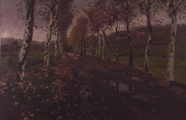 Gümüş Birches Bulvarı by Fritz Thaulow