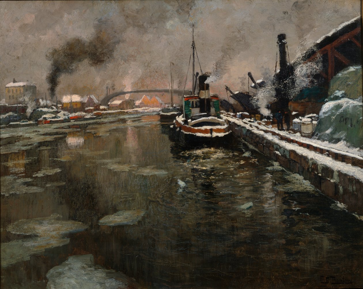 İsimsiz, c.1902 (tuval üzerine yağlı boya) by Fritz Thaulow