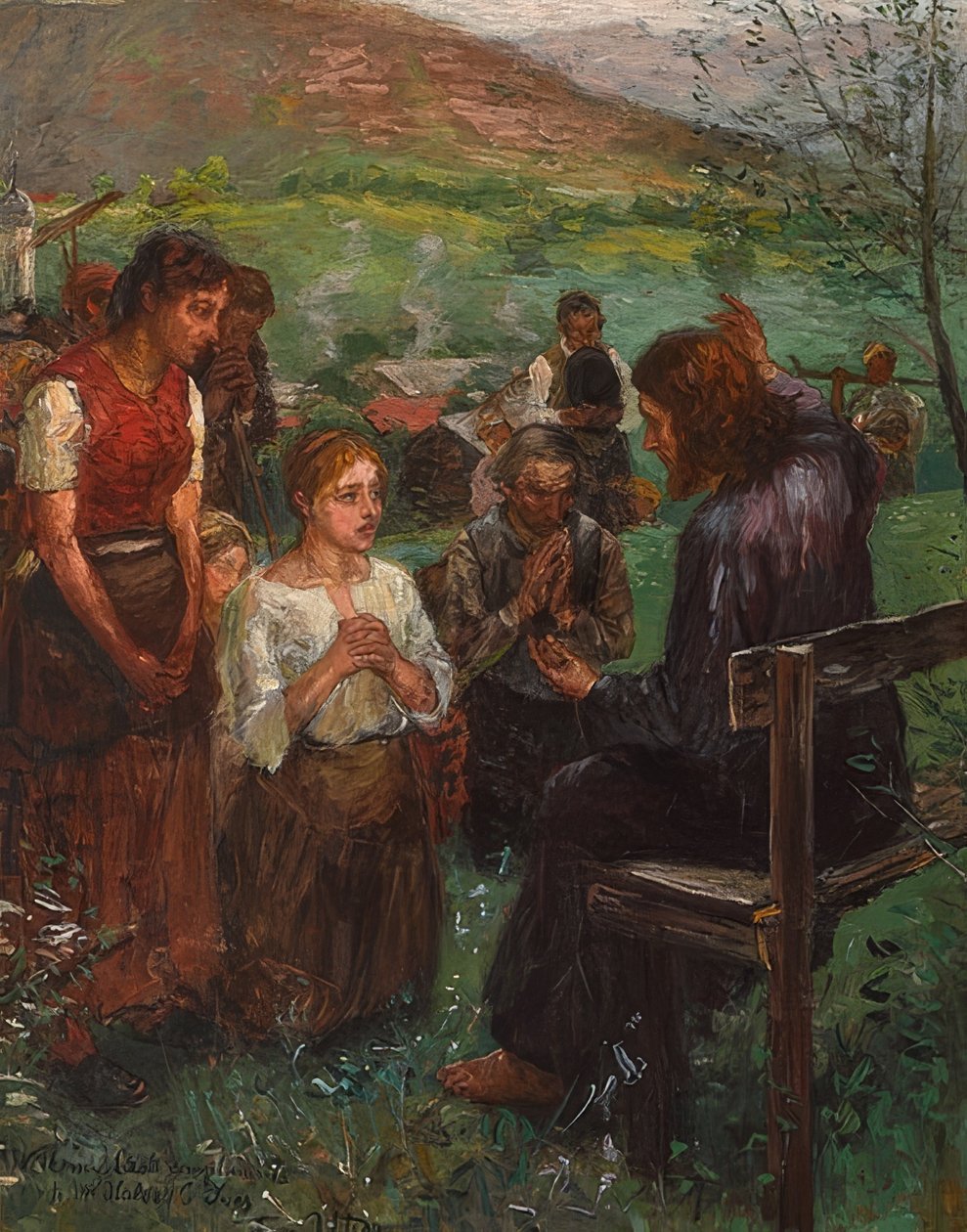 Dağdaki Vaaz by Fritz von Uhde