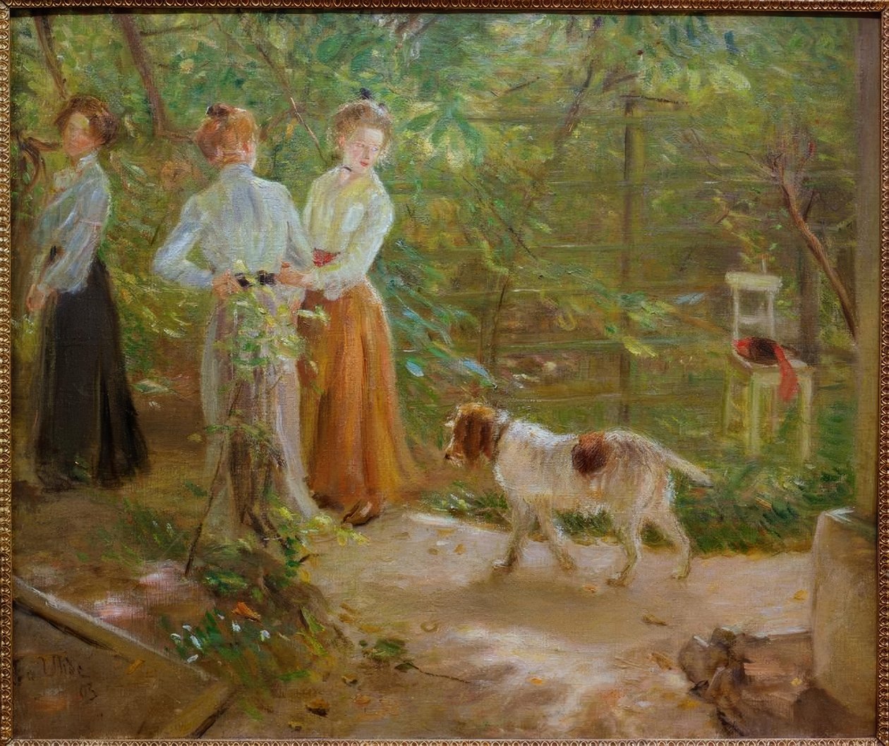 bahçe yolu by Fritz von Uhde