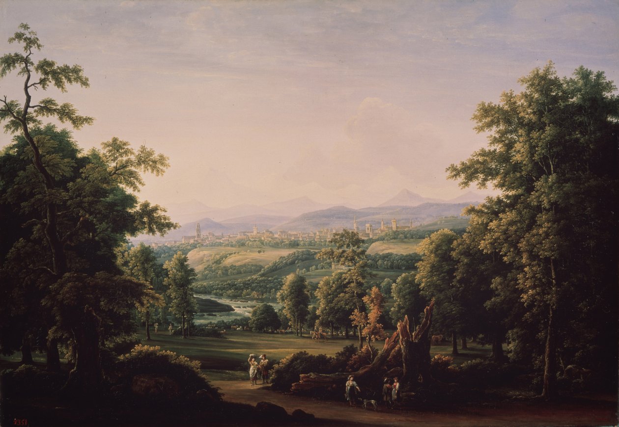 Bern yakınlarındaki manzara, 1817 by Fyodor Mikhailovich Matveyev
