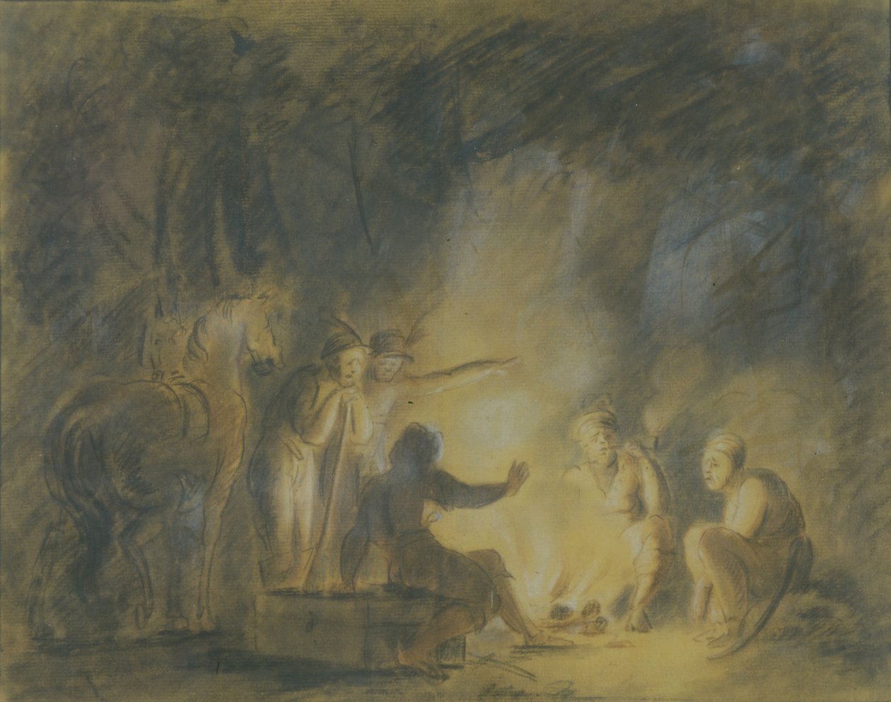 Kamp Ateşinde, 1806 by Fyodor Petrovich Tolstoy