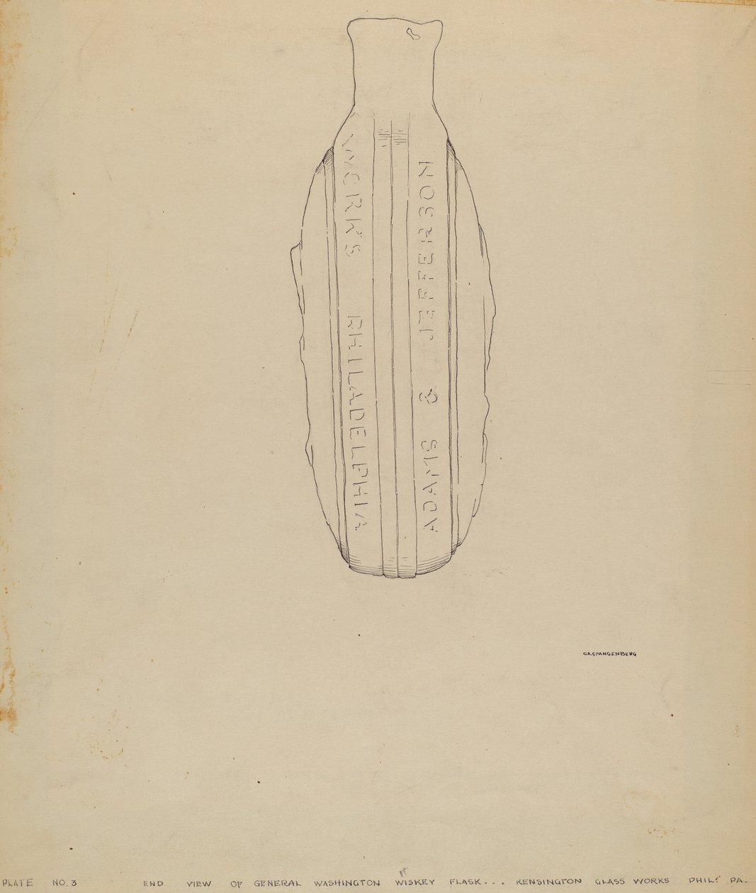 General Washington Şişesi by G.A. Spangenberg