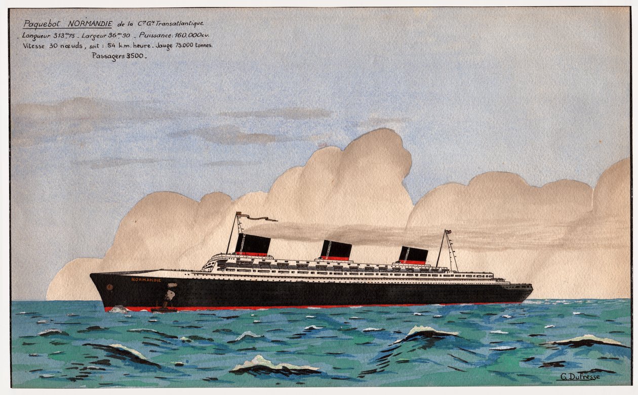 Astar Normandiya. c.1935 (guaş) by G. Dufresse