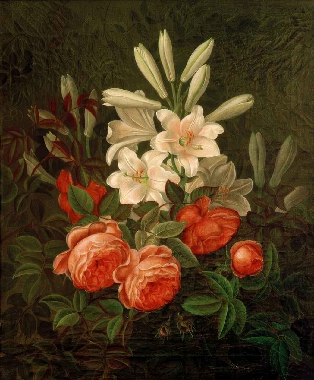 Çiçeklerle natürmort by G. Normann