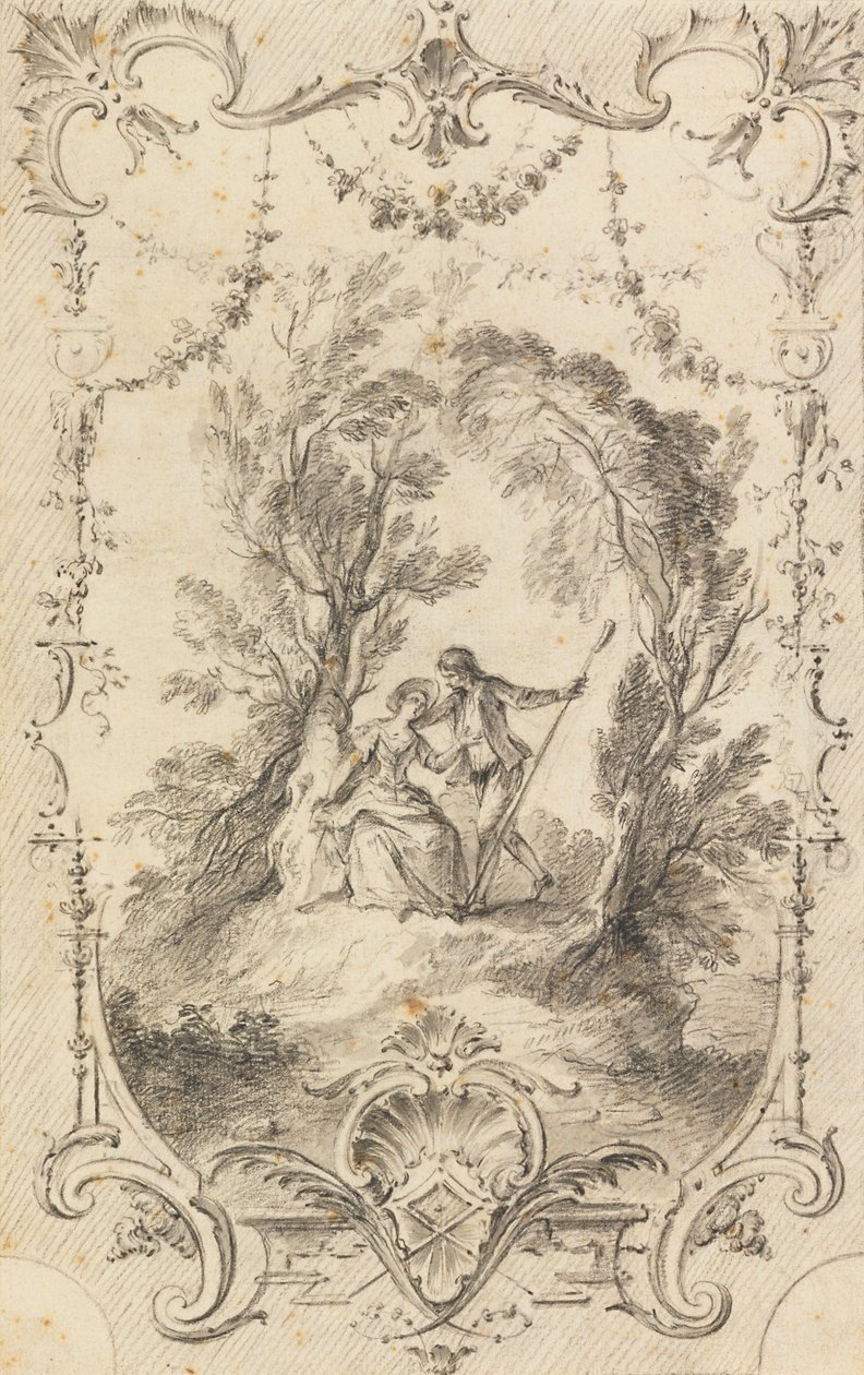 Eagar Çoban (LOeuvre gravé de Watteau, 1739