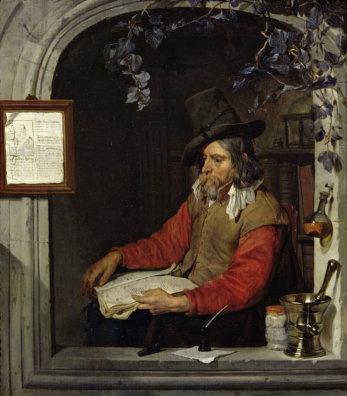 Eczacı veya Kimyager by Gabriel Metsu