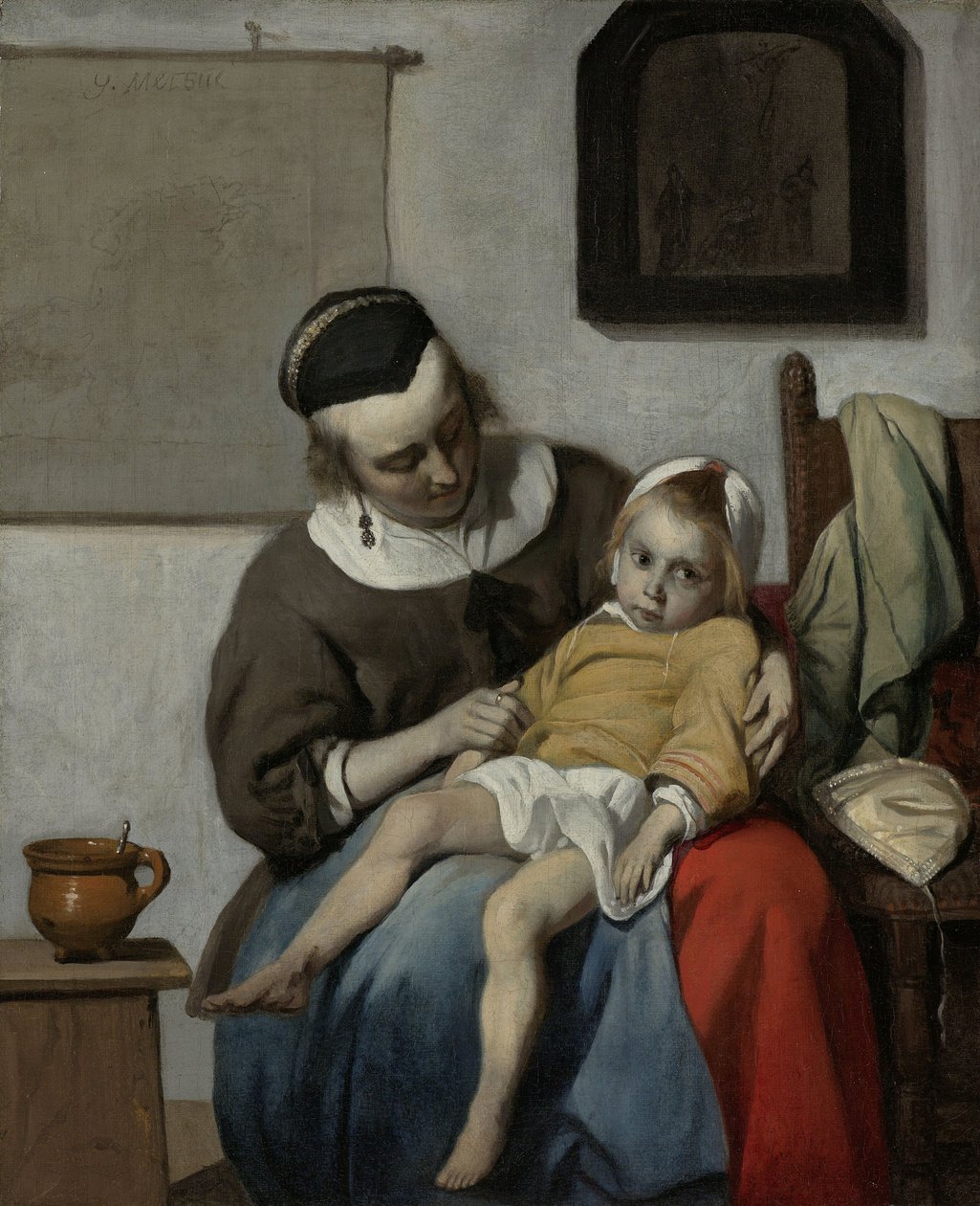 Hasta Çocuk, c.1664-6 by Gabriel Metsu