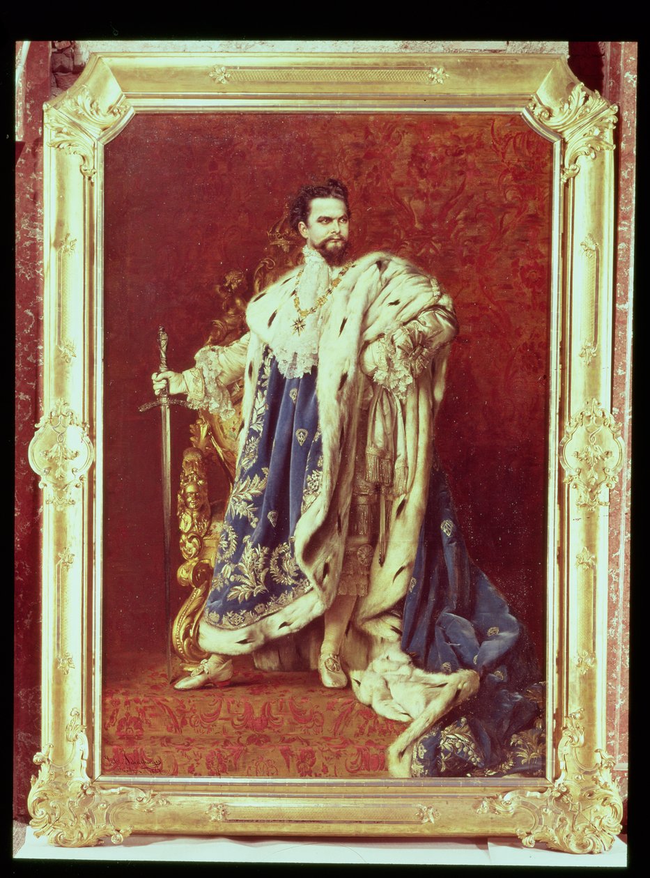 Ludwig II (1845-86) 1887 by Gabriel Schachinger