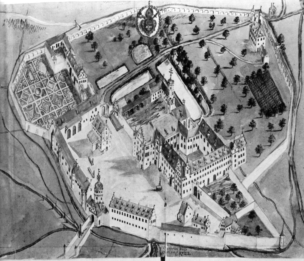 Kloster Schussenried, 1722 by Gabriel Weiss