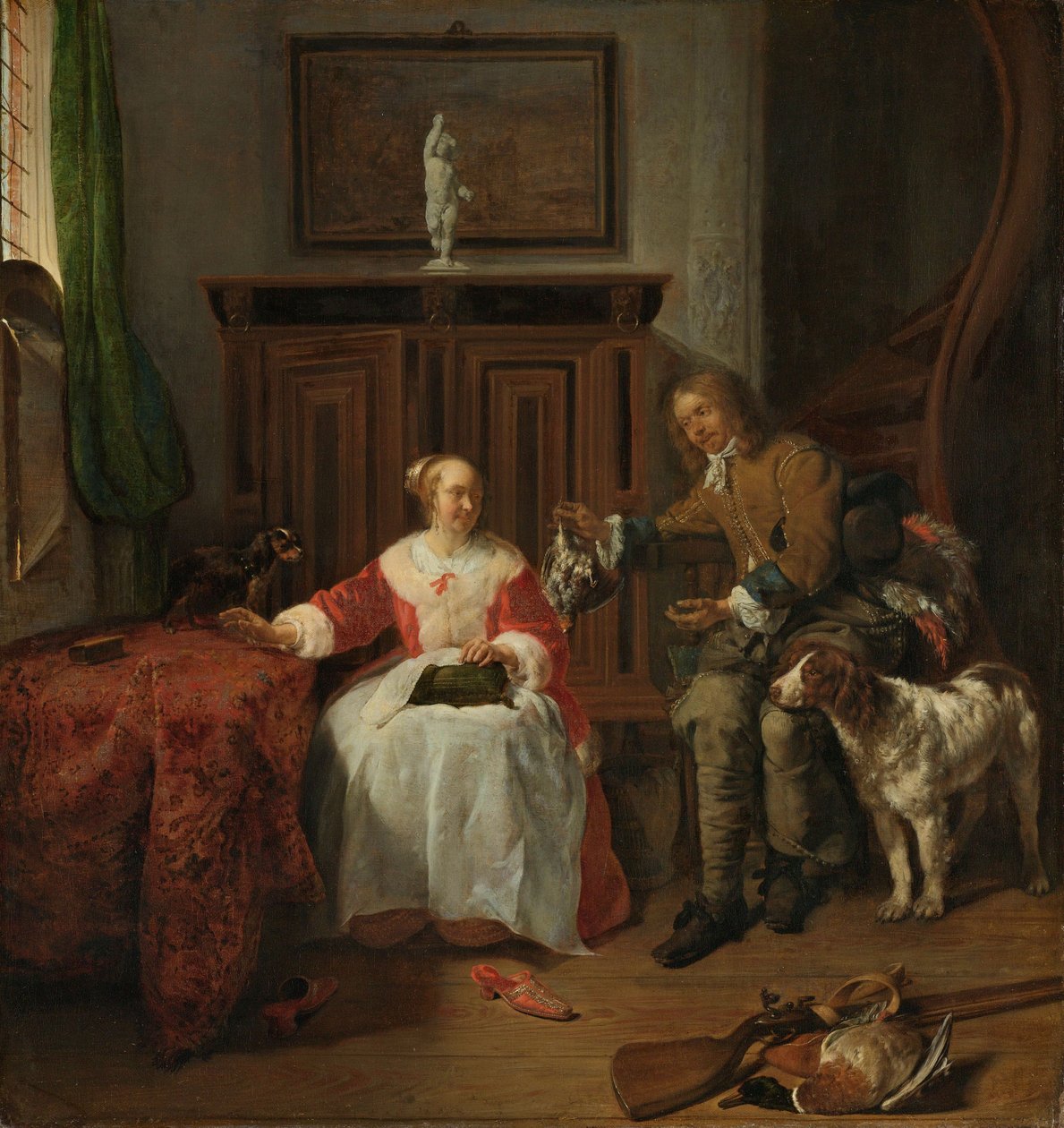 Avcının Hediyesi, c.1658-61 by Gabriel Metsu