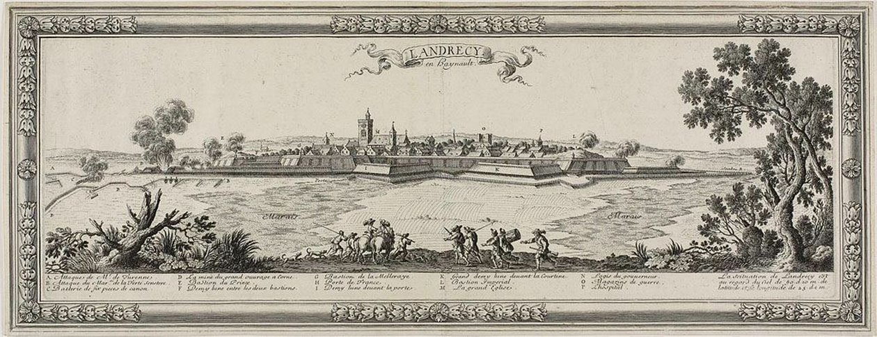 Landrecy ve Heynault, 1631 by Gabriel Perelle