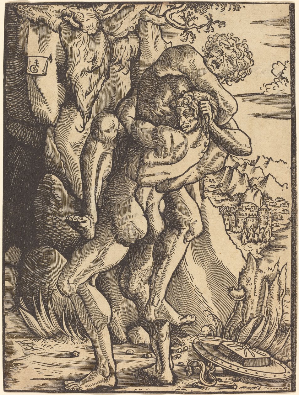 Herkül ve Anteus by Gabriel Salmon
