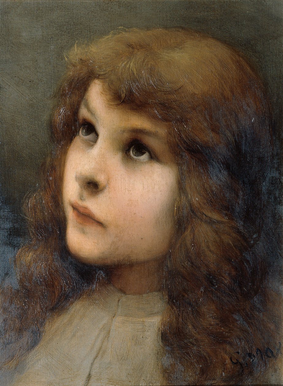 çalışma kafası by Gabriel von Max