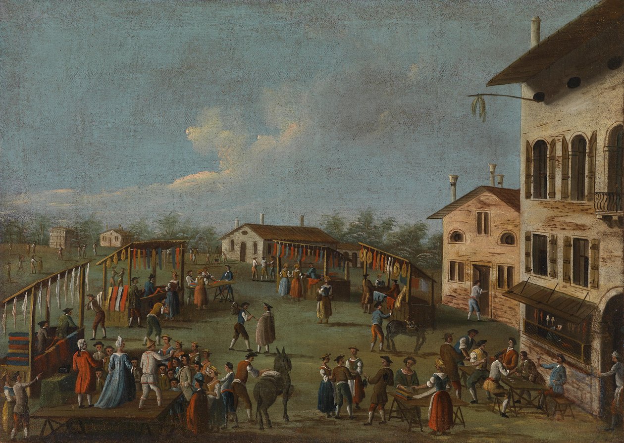 Ländliche Marktszene im Veneto by Gabriele Bella