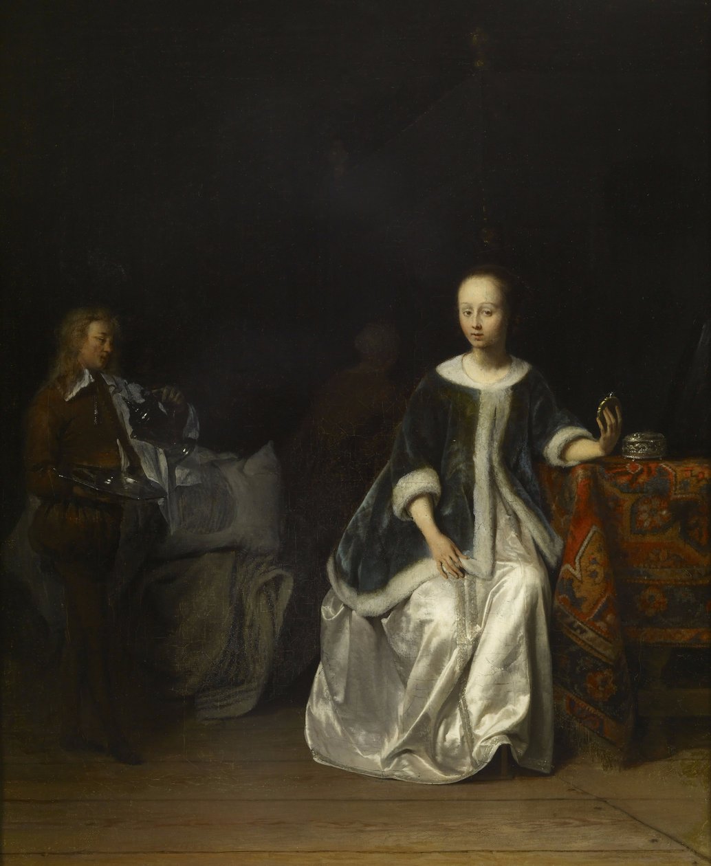 Tuvaletinde Bir Bayan by Gabriel Metsu