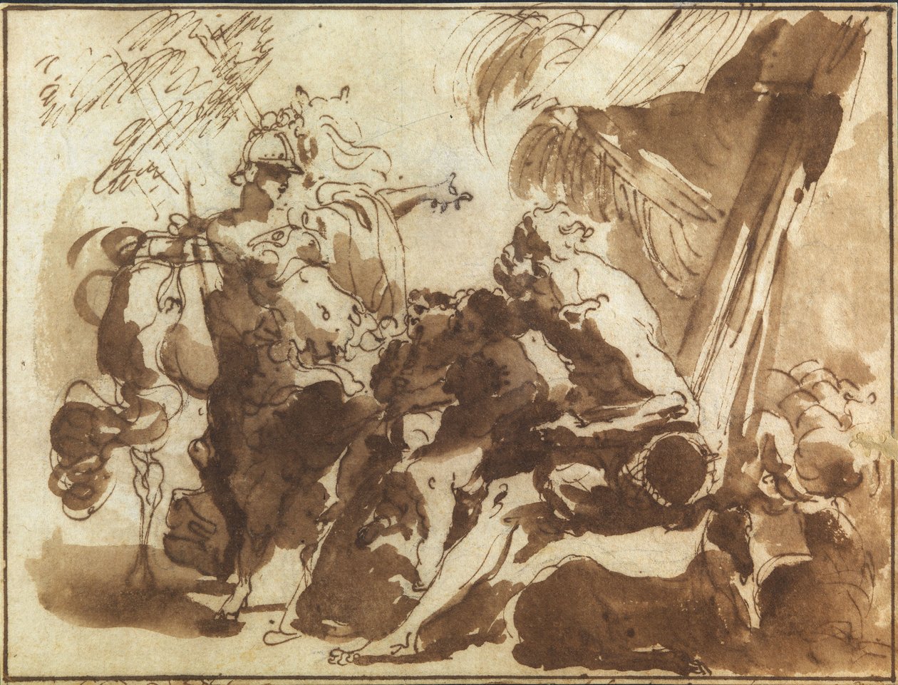 Bir çobana görünen Minerva by Gaetano Gandolfi
