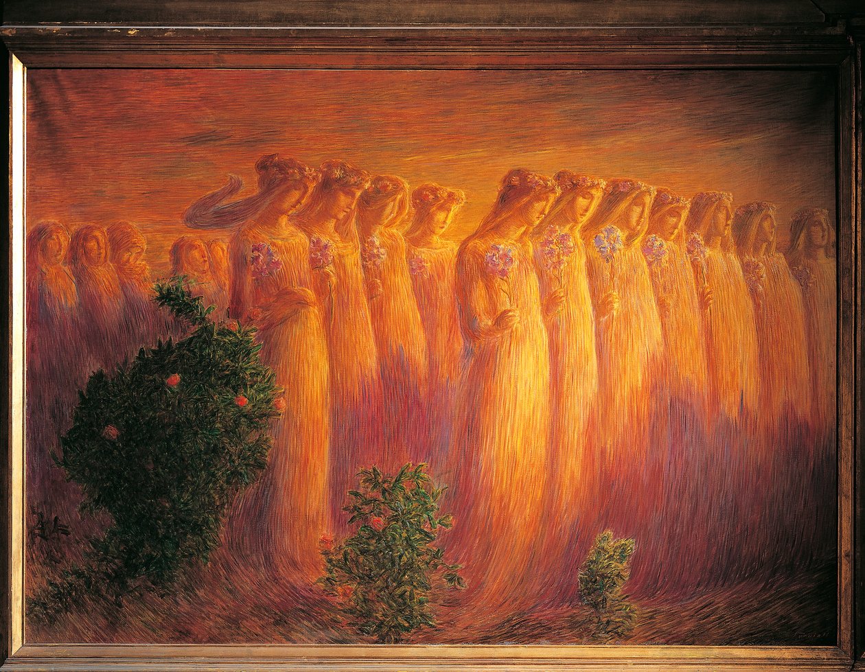 Bakire cenazesi by Gaetano Previati
