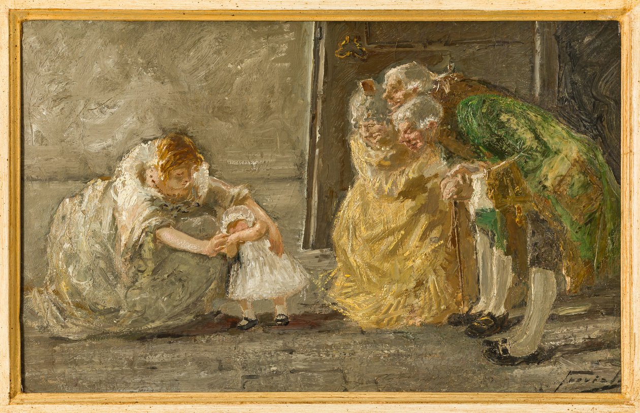 Sahne (tuval üzerine yağlı boya) by Gaetano Previati