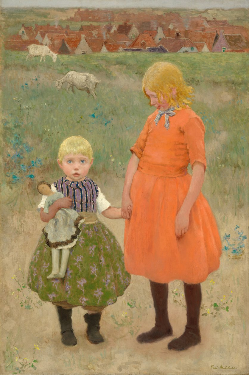 Kız Kardeşler, c. 1895. by Gari Melchers