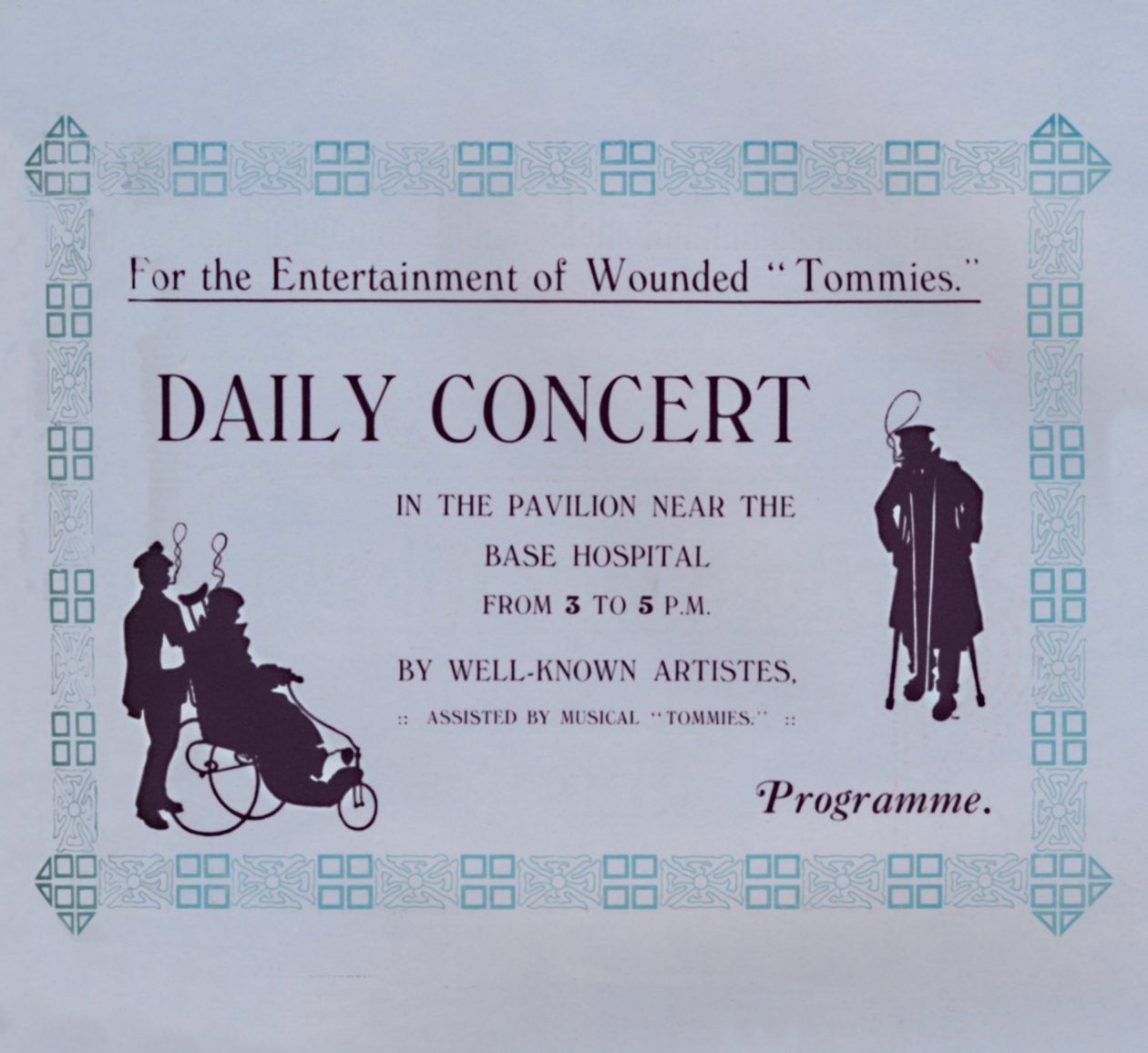 Bir Konser İlanı, 1917 by Garratt and Atkinson