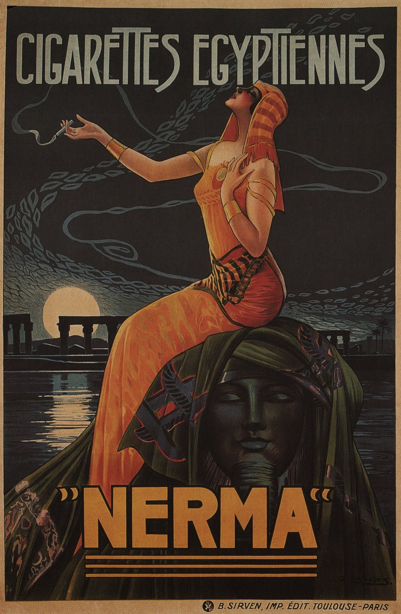 Mısır sigaraları Nerma, 1924 by Gaspar Camps