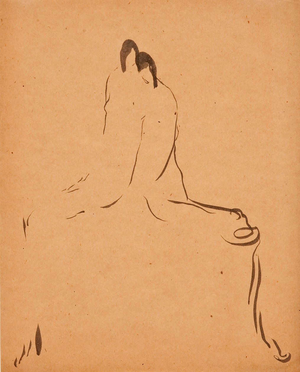 İki Şekil, c. 1908. by Gaston Lachaise