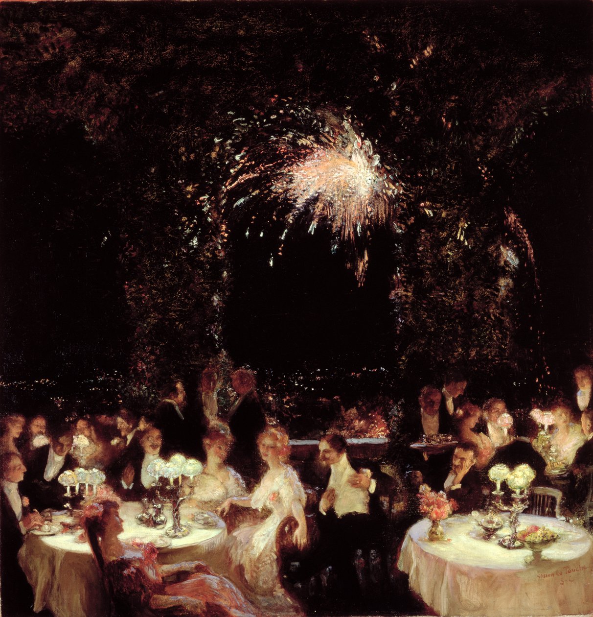 Kumarhanede Akşam Yemeği, c.1906 by Gaston de la Touche