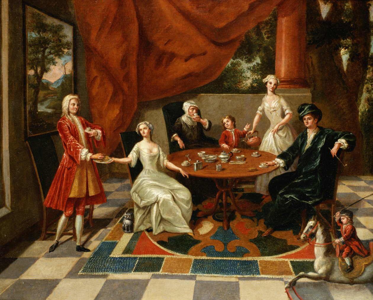 Çay İçen Zarif Bir Aile by Gavin Hamilton