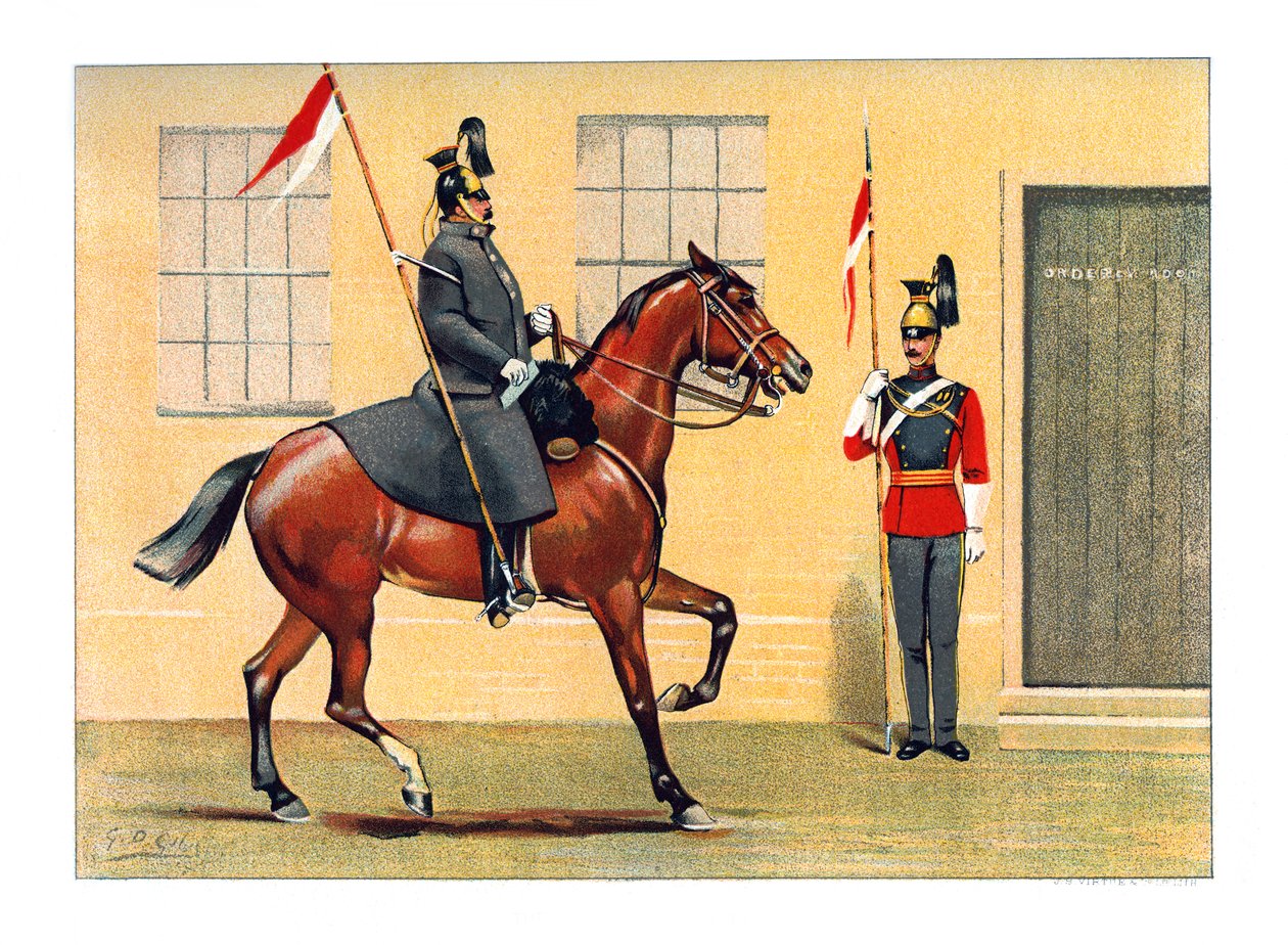 16. Queens Lancers, c1890. by Geoffrey Douglas Giles