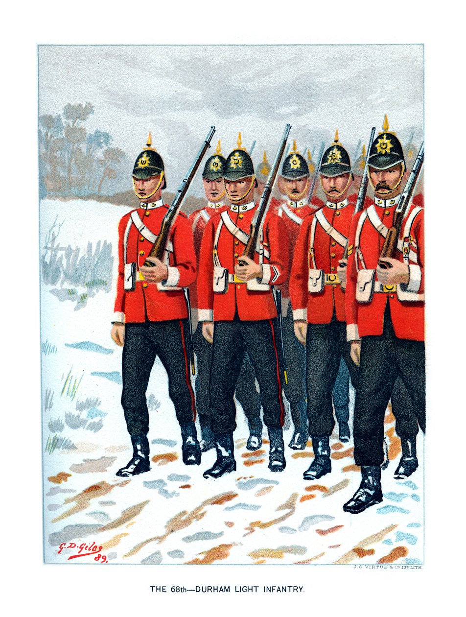69 Durham Hafif Piyade, c1890. by Geoffrey Douglas Giles