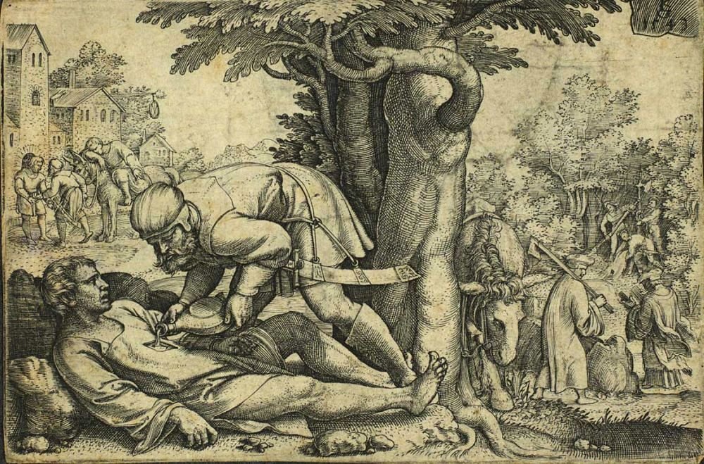 İyi Samiriyeli by Georg Pencz