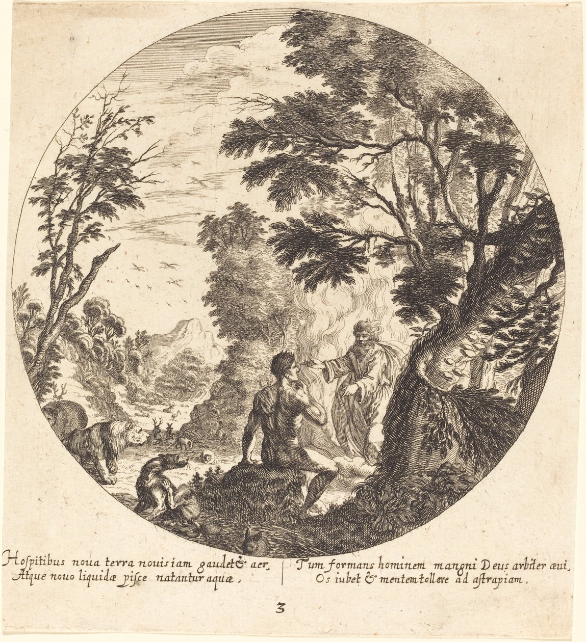 insanı yaratan tanrı by Georg Andreas Wolfgang the Elder