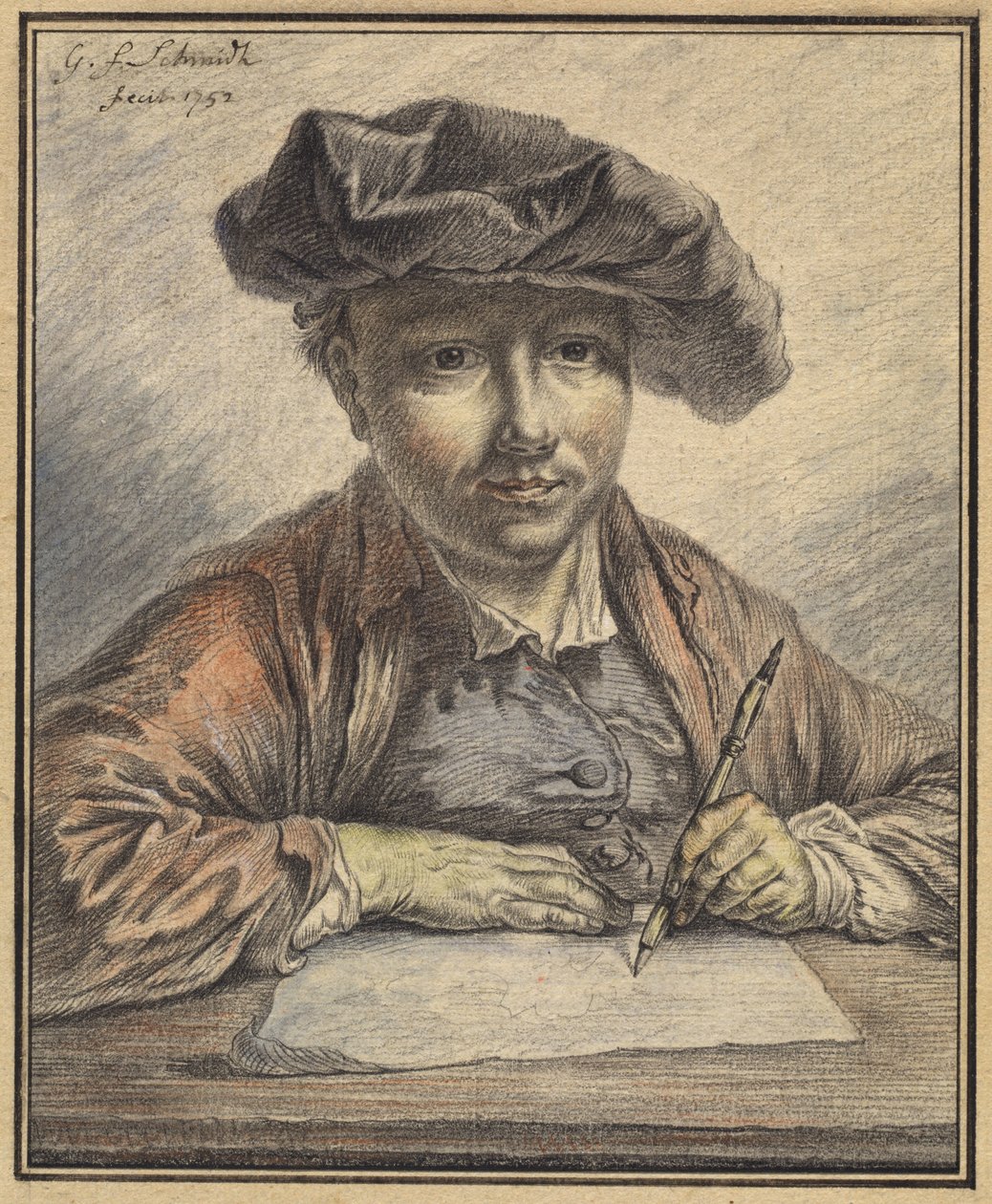 Otoportre Çizimi by Georg Friedrich Schmidt