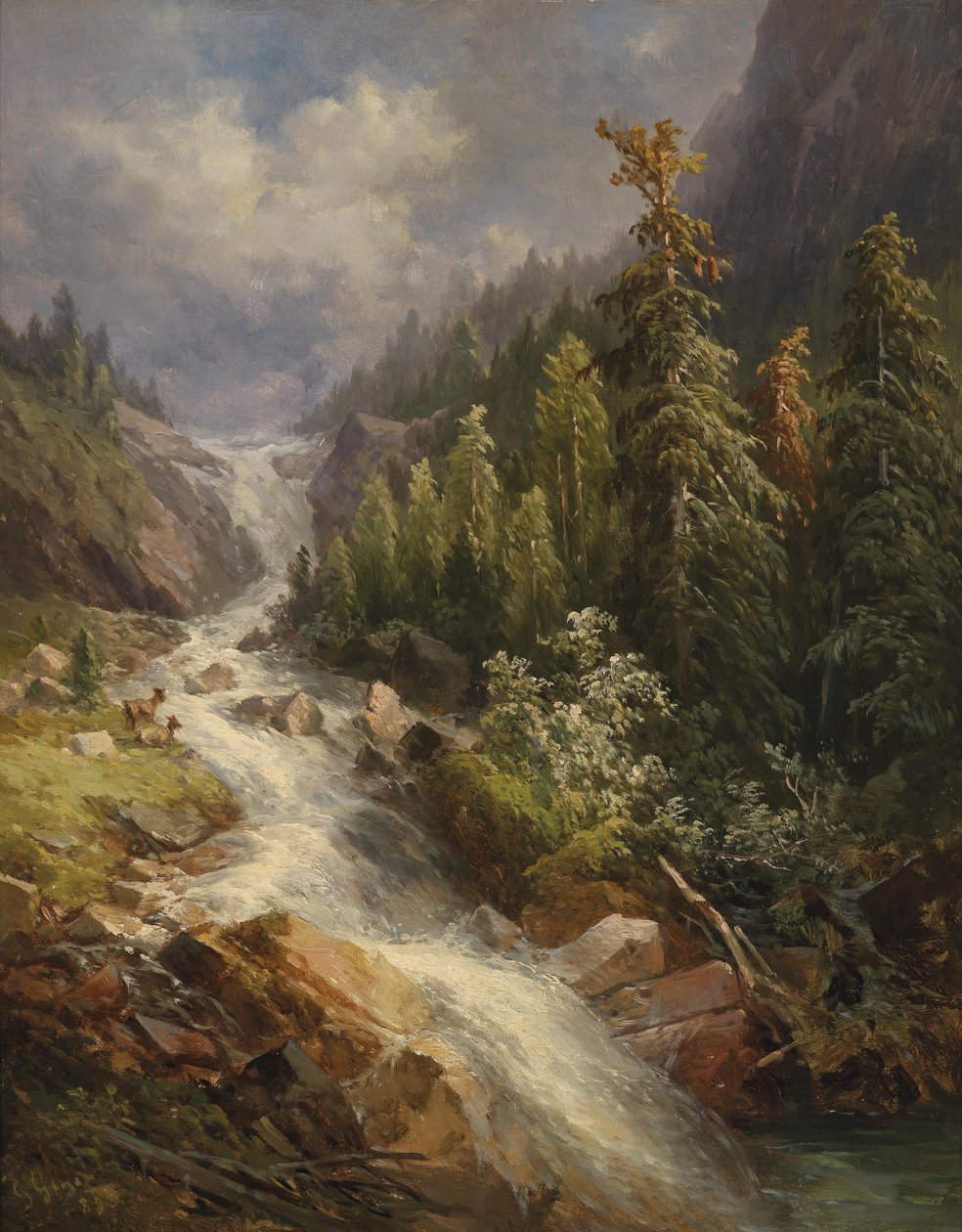 Stalbachfall am Grundlsee by Georg Geyer