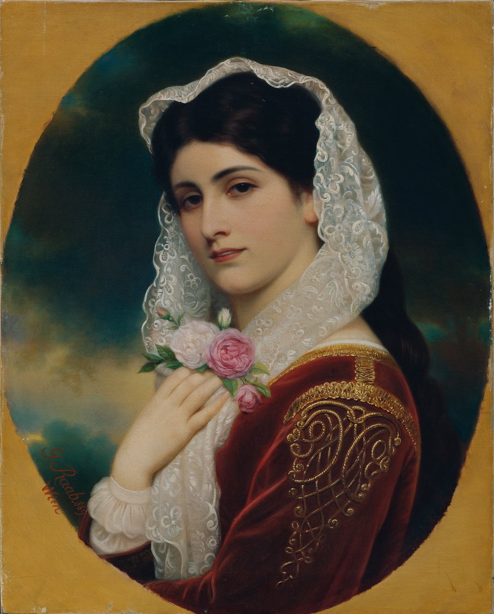 Kadın çalışma kafası by Georg Martin Ignaz Raab