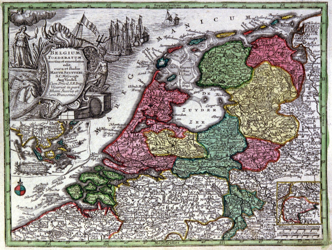 Hollanda Haritası by Georg Matthäus Seutter