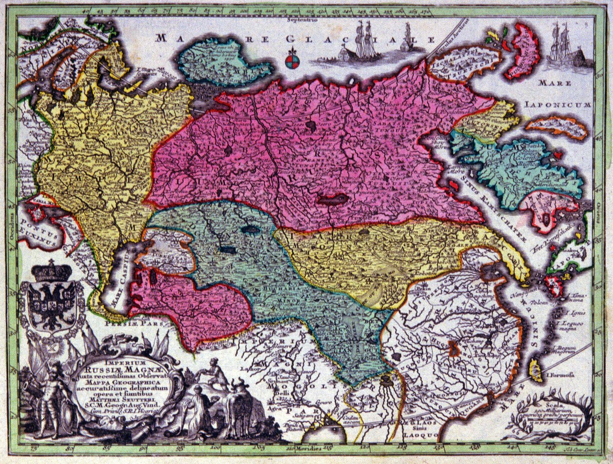 Rus İmparatorluğu by Georg Matthäus Seutter