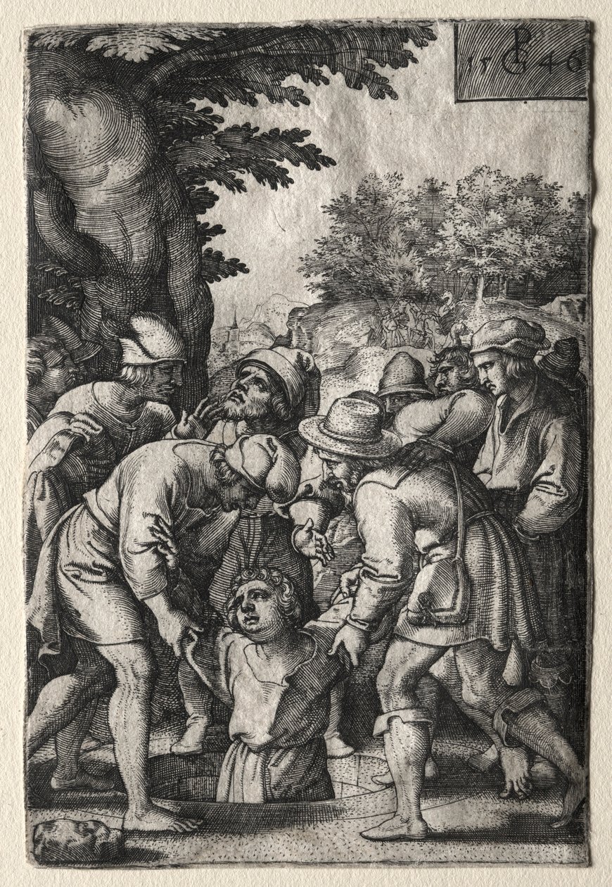 Joseph Kuyuya İndirildi, 1546. by Georg Pencz