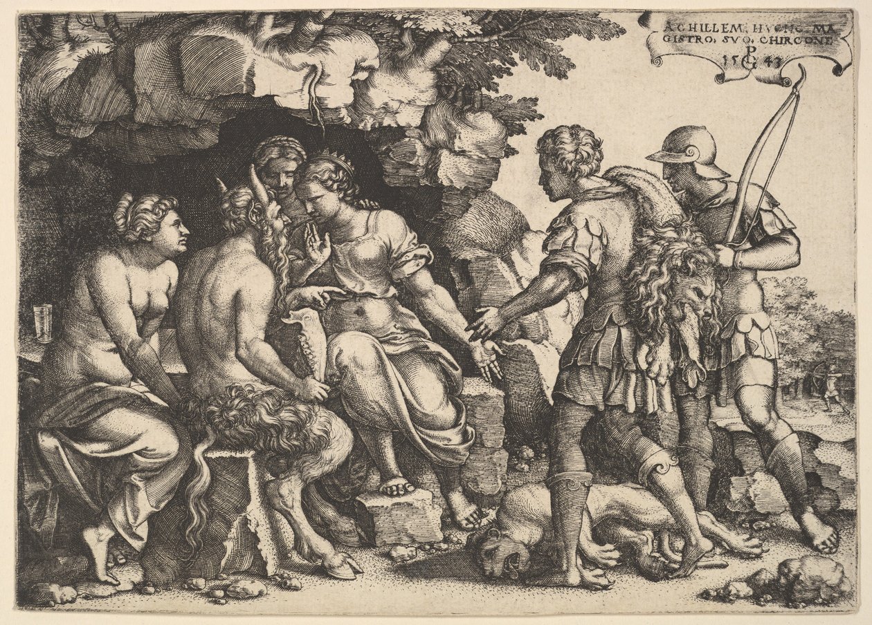 Thetis ve Chiron, 1543. by Georg Pencz