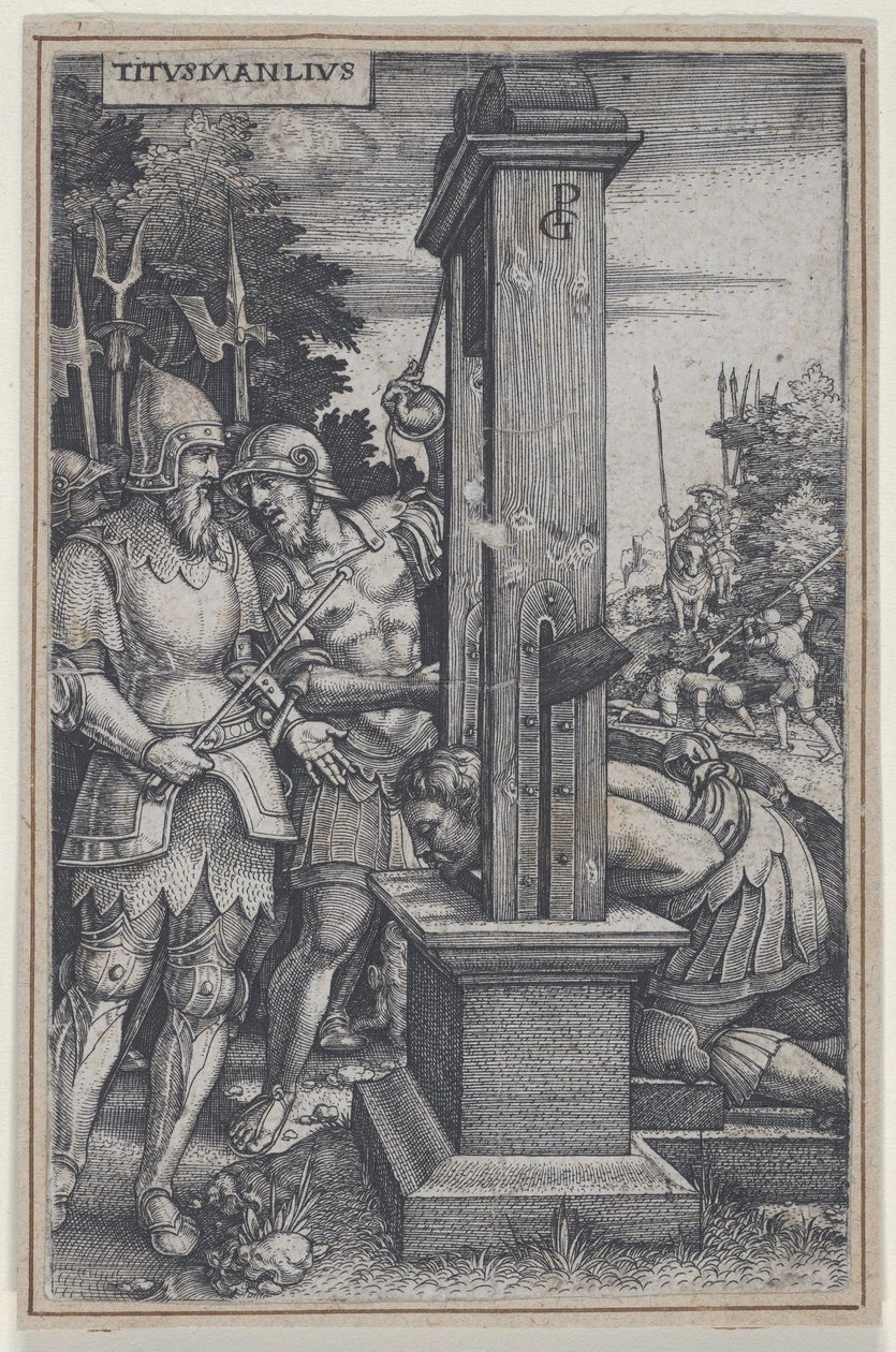 Roma Kahramanlarından Titus Manlius, 1535. by Georg Pencz