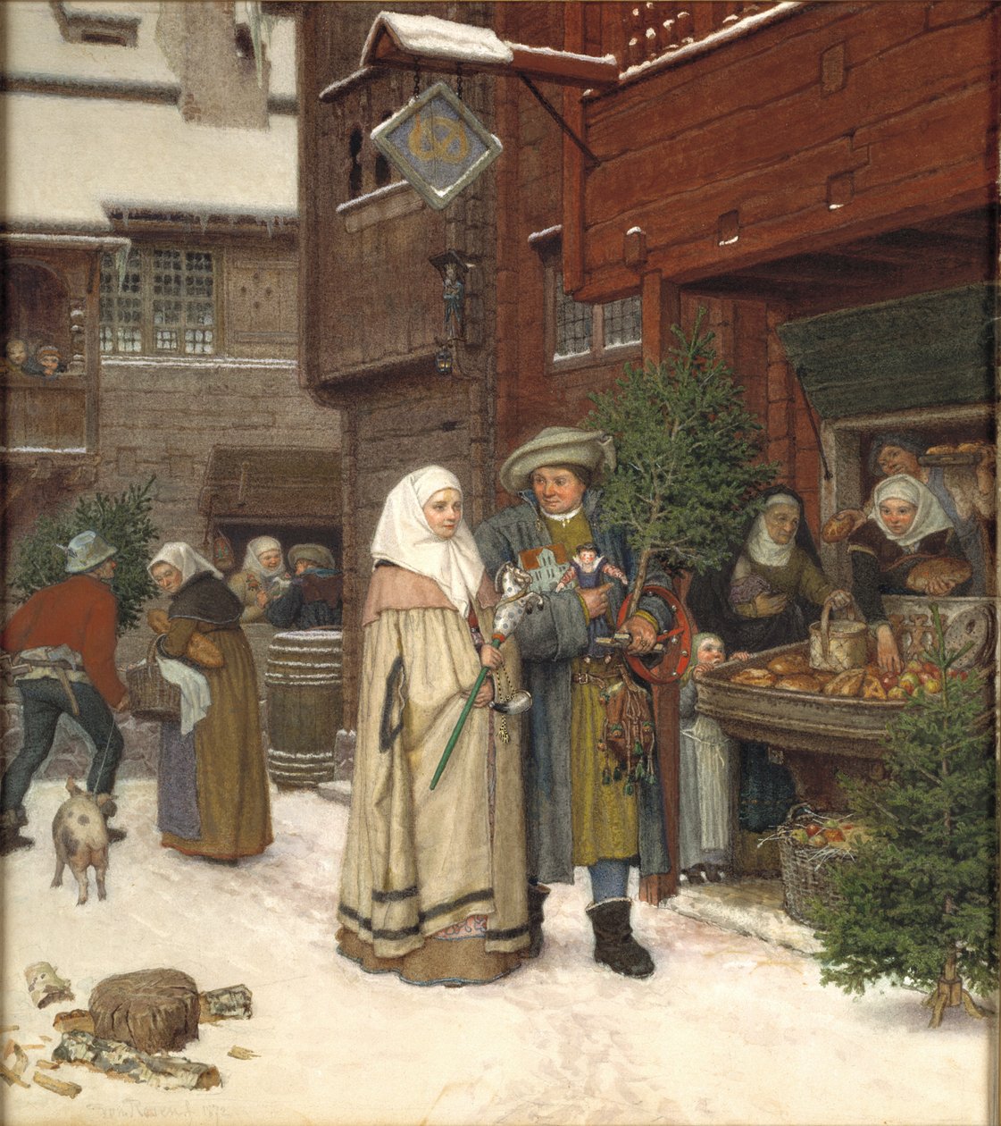 Noel Fuarı, 1872. by Georg von Rosen