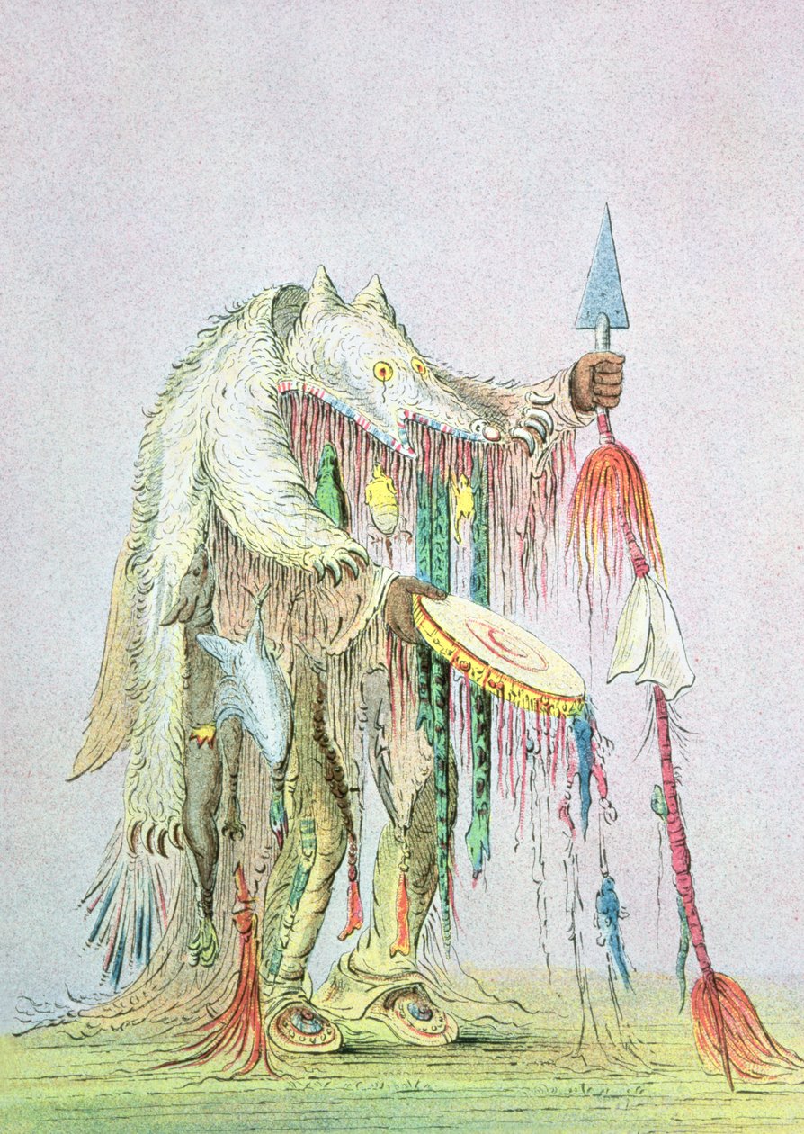 Kara Ayaklı Tıp Adamı by George Catlin