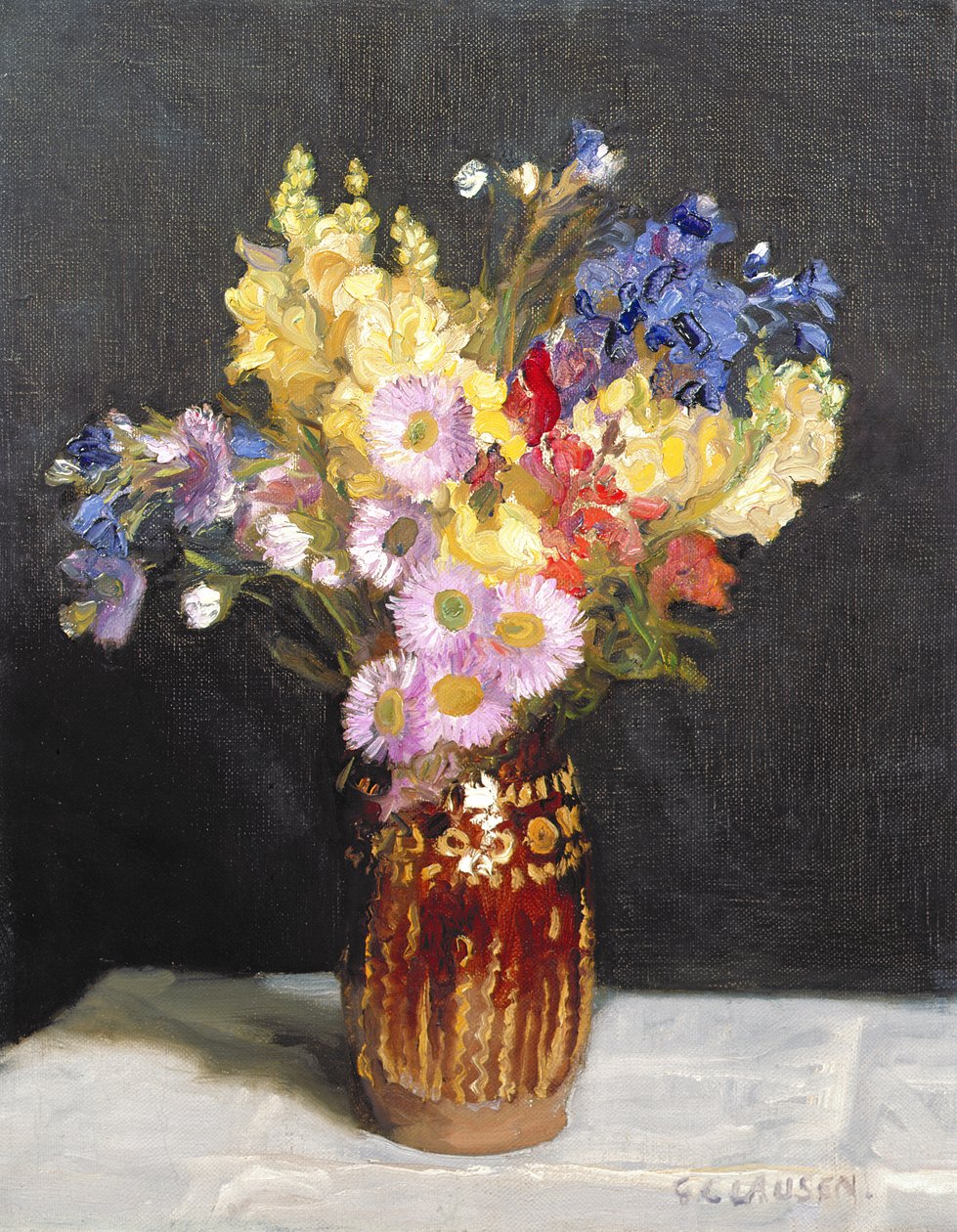 sonbahar çiçekleri by George Clausen