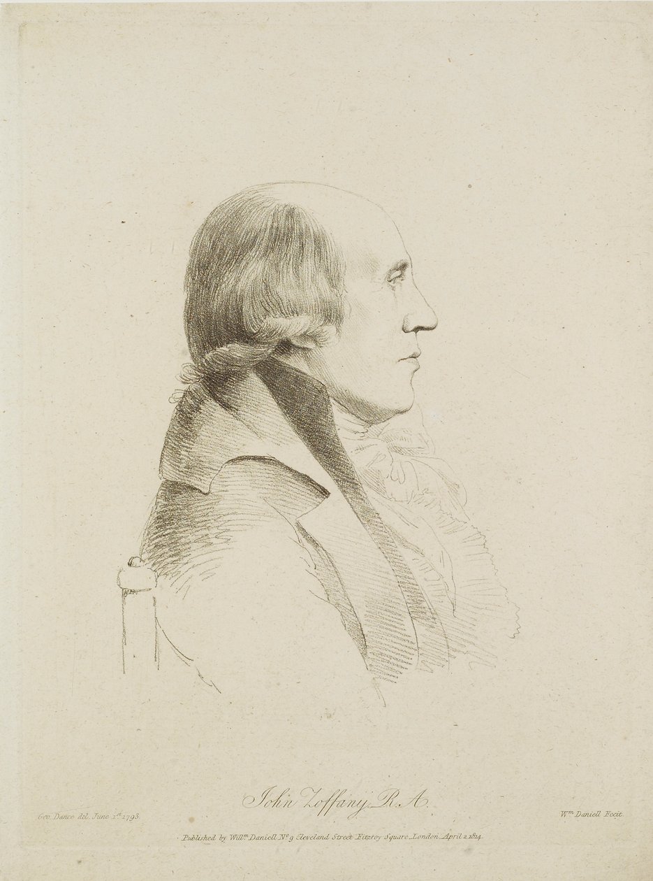 John Zoffany, William Daniell (1769-1837), 1814 (yumuşak zemin gravürü) tarafından oyulmuş by George Dance