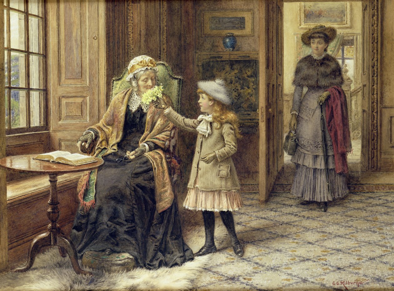 Büyükanne için vecize by George Goodwin Kilburne