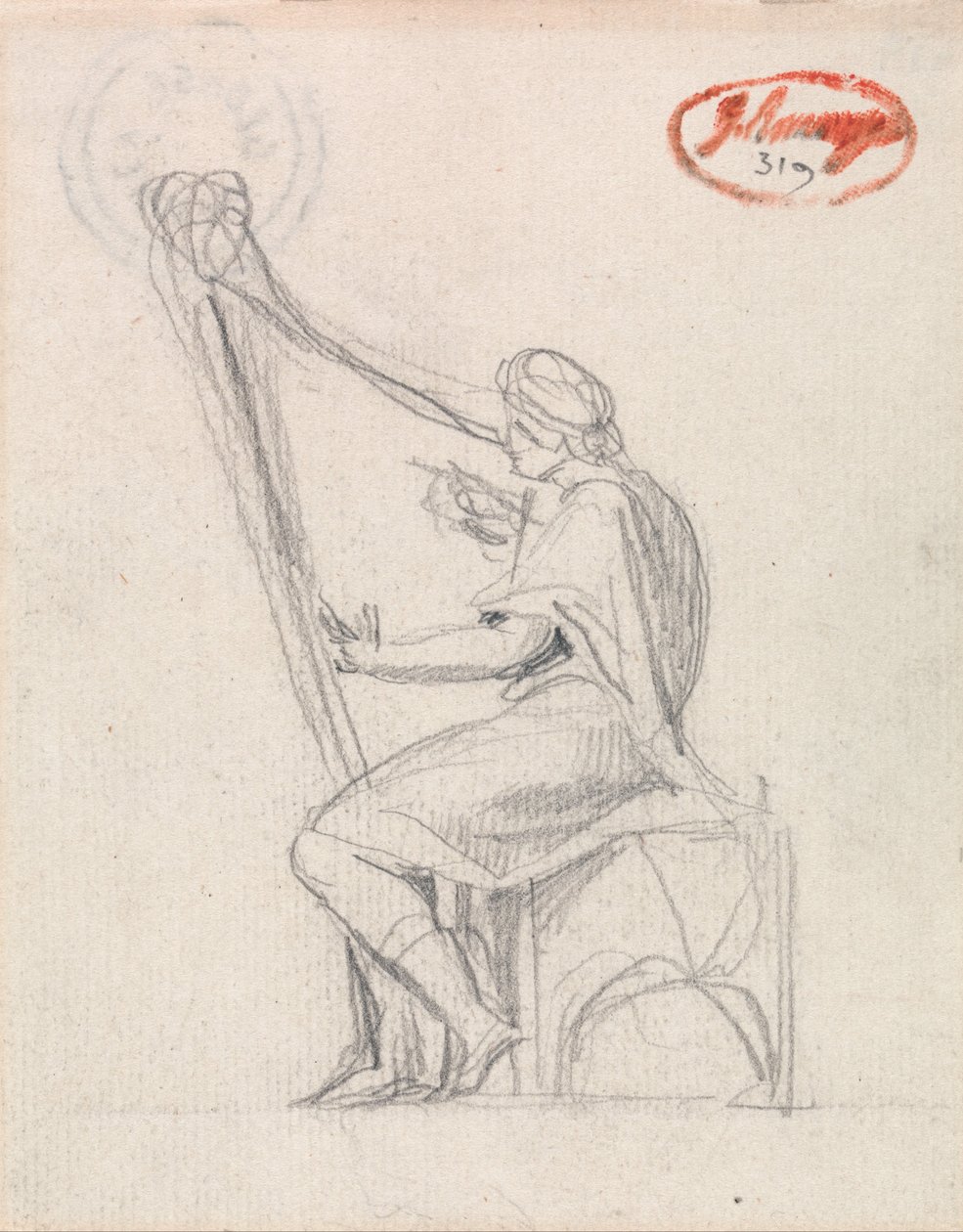 David Arp Çalıyor by George Romney
