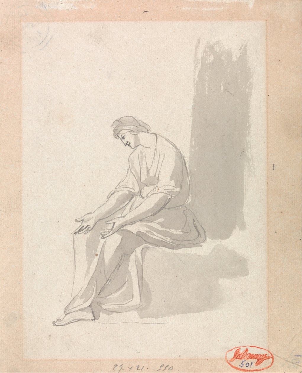 Oturan Kadın by George Romney